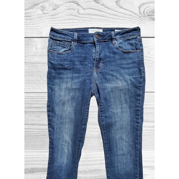 Pacsun Women 26 Jeans Mid Rise Skinniest Stretch Denim Dark Wash Pants - Picture 2 of 8